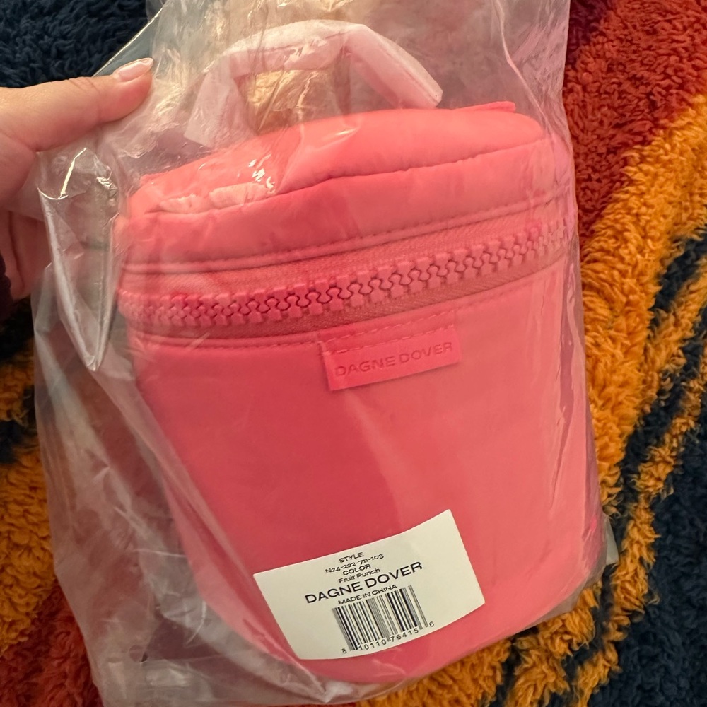 NWT dagne Dover Mila small toiletry tote in fruit punch
